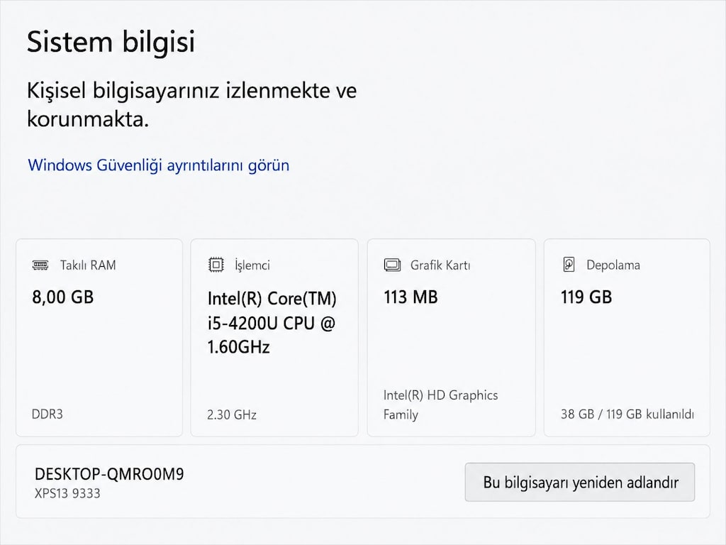 Dell XPS 13 Dokunmatik | i5 | 8GB RAM | SSD | Premium Ultrabook - 2