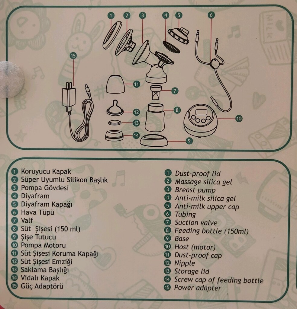 DODO BABY ELEKTİRİKLİ İKİLİ GÖGÜS POMPASI - 11