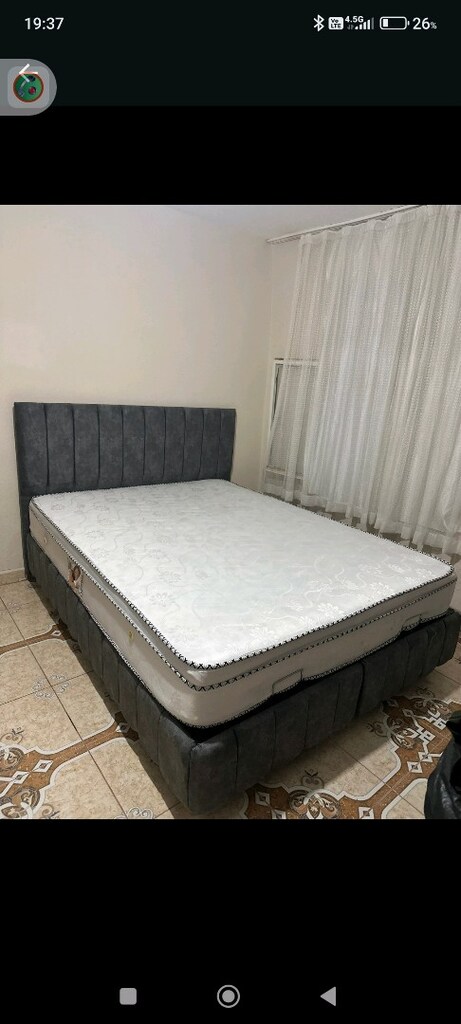150/200 cm'lik baza Başlık yatak takım sandıklı baza - 5