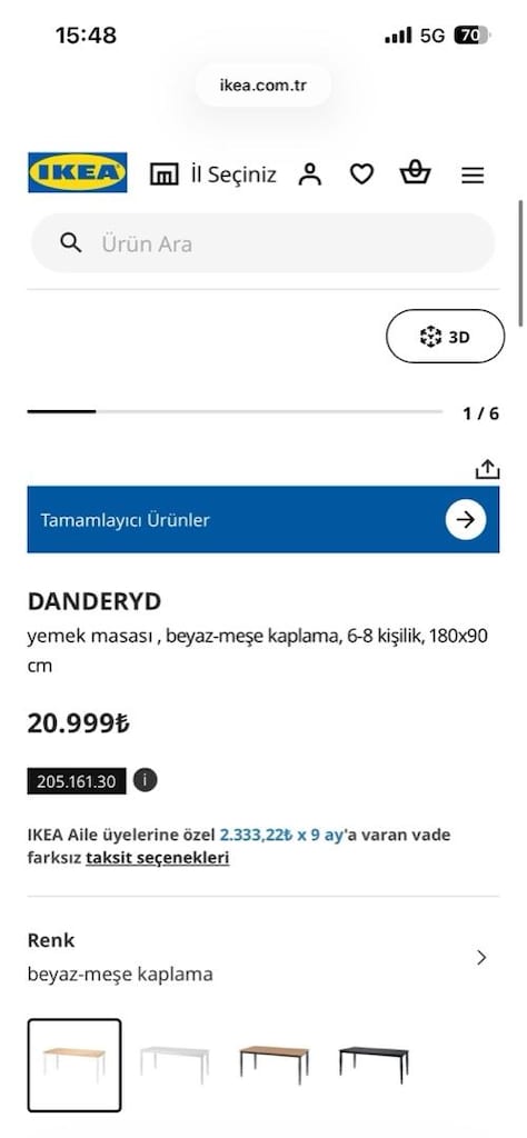 İKEA yemek masası - 4