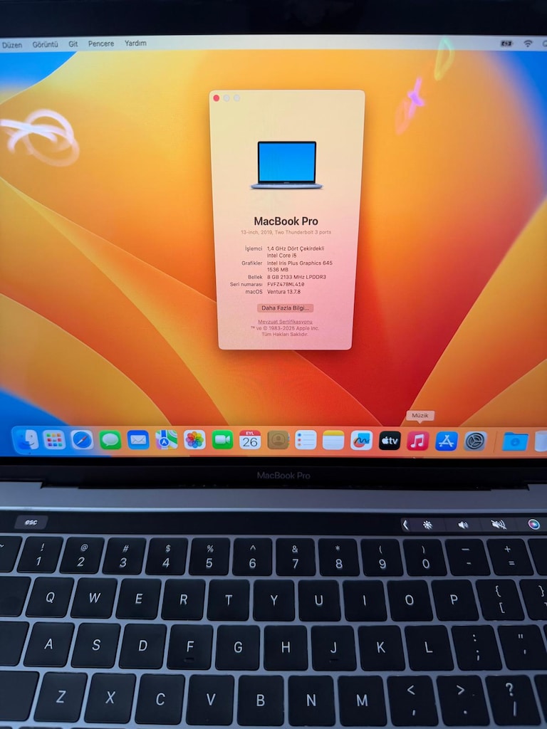 MacBook Pro 13" i5 1.4GHz 8GB 256GB SSD (2019) Gray - 3