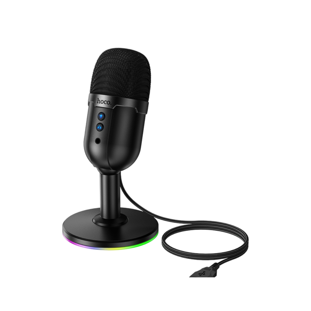 Hoco. L25 Bright 360 Derece RGB USB Yayıncı Masaüstü Mikrofonu (sıfır) - 5