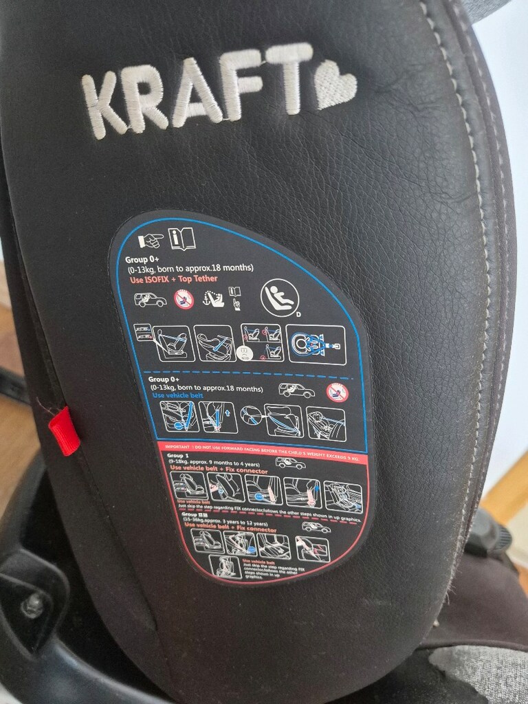 Kraft marka İzofixli Oto koltuğu doğumdan 0-36 kg - 5