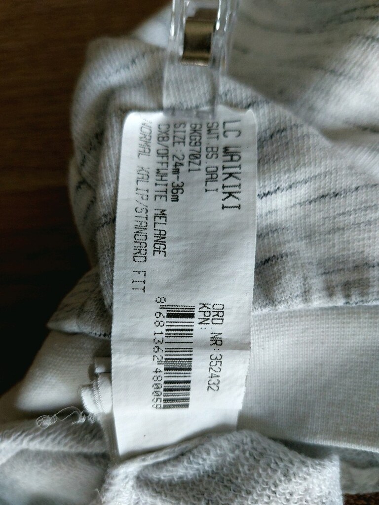 LCW baby kabartma yazı desen sweatshirt - 8