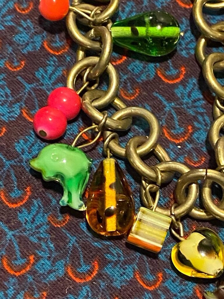 Vintage Murano Cam Charm’lı Çelik Bileklik - 10