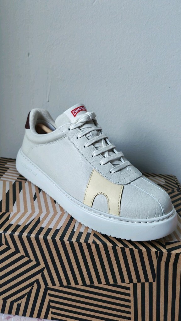 Camper Twins Beyaz Deri Kadın Sneaker - 4