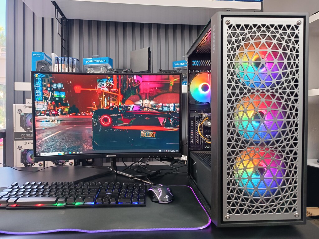 FULL GAMİNG SET-GTX 1660Tİ 6GB E.K/RYZEN7 3800X CPU/256GB SSD+500HDD/1 - 2
