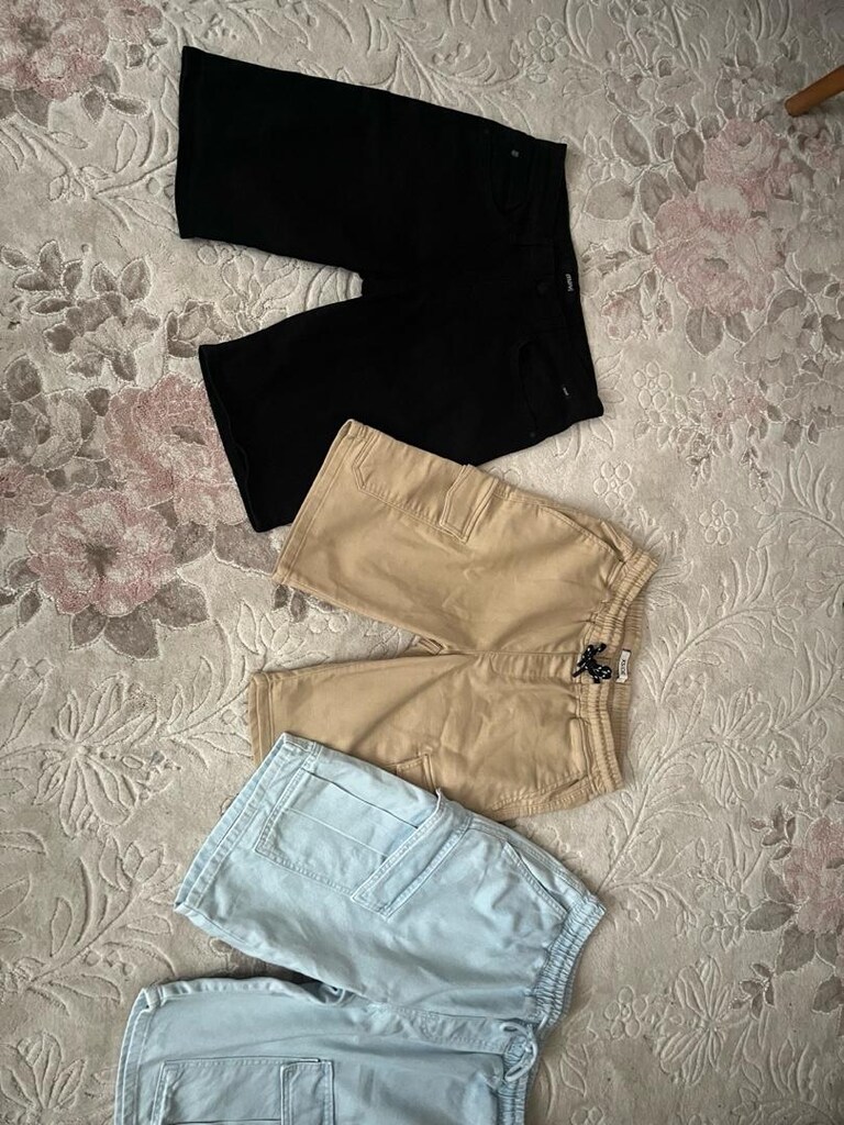 3 adet yazlık kot şort - 2