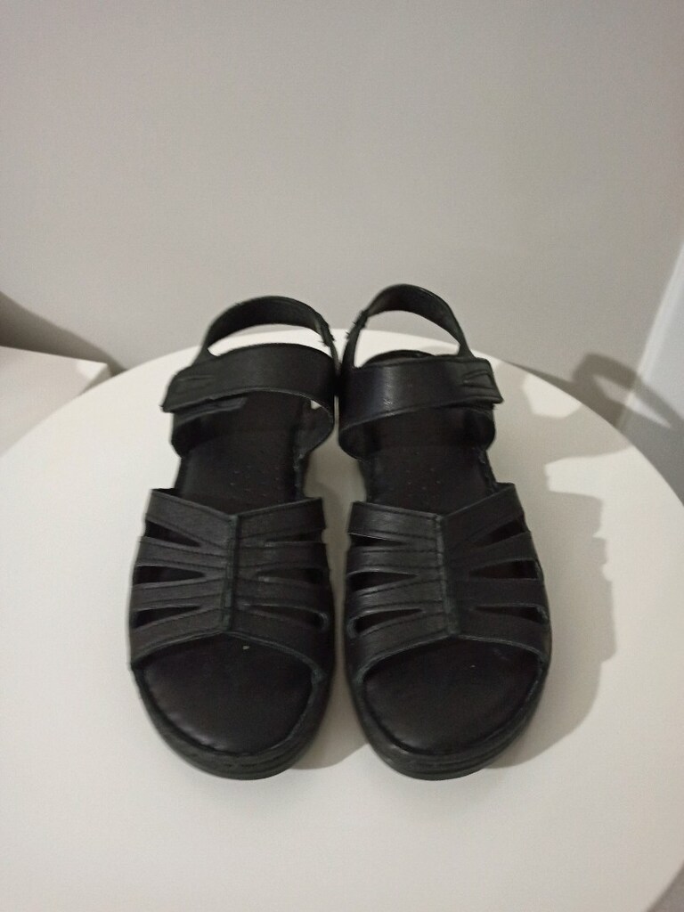 Sıfır Hakiki Deri Kadın Sandalet - 2