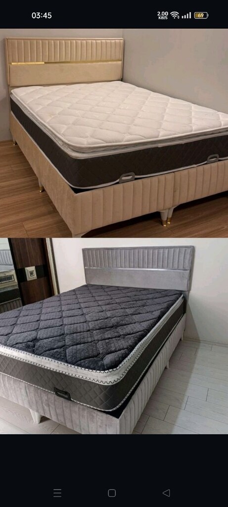 tek kişilik baza başlık yatak çelik kasa iyisi sıfır paketli ürünler s - 9