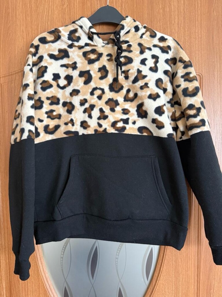 olalook Leopar desenli Sweat