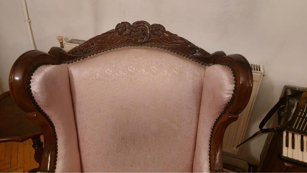 Antika El Oyması Büfeli Kanepe ve Oturma Grubu Salon Takımı - 3