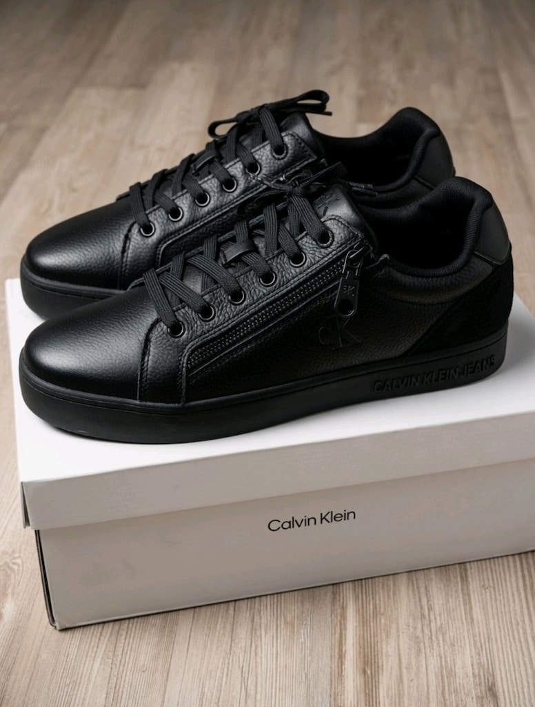 Calvin Klein Siyah Erkek Deri Sneaker CLASSIC