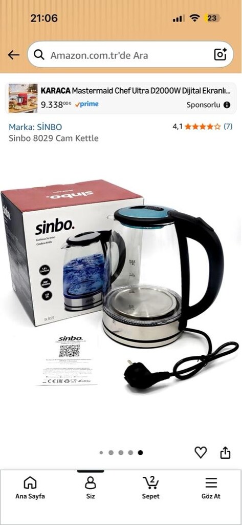 Sıfır Kutuda Sinbo Kettle - 3