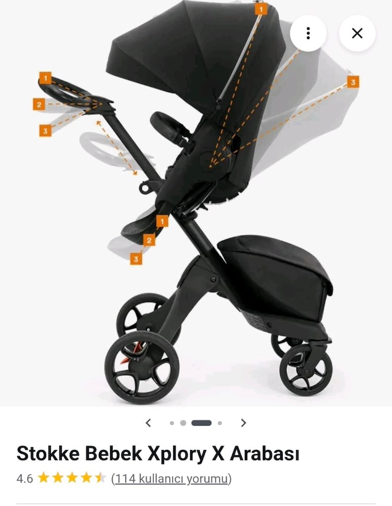 stokke xplory bebek arabasi sifir gibi hicbir yipranmasi yoktur - 2
