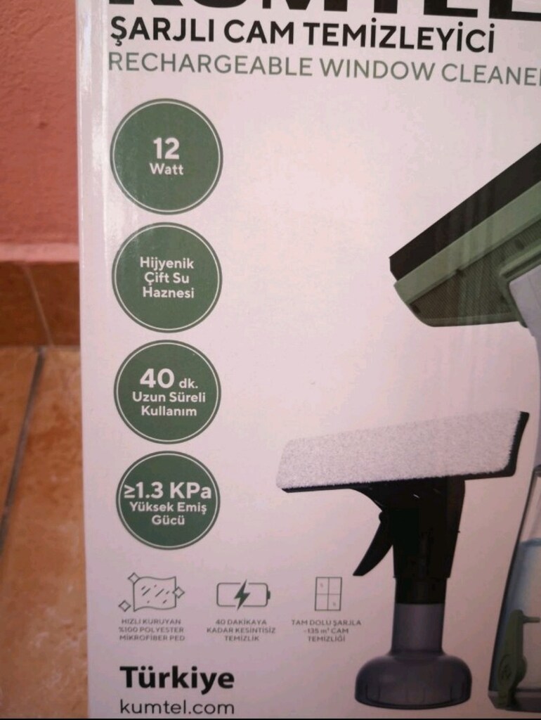 Cam temizleyici şarjlı kumtel - 2
