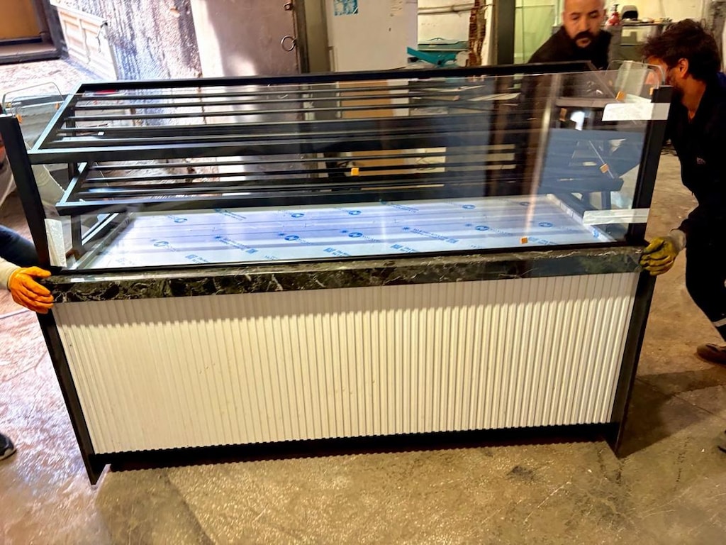 2 Metre Raflı Sulu Isıtmalı Börek Tezgahı / Böreklik Tezgahı - 2