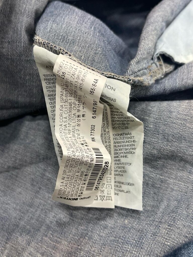 ZARA BASİC DENİM KOT ELBİSE - 8