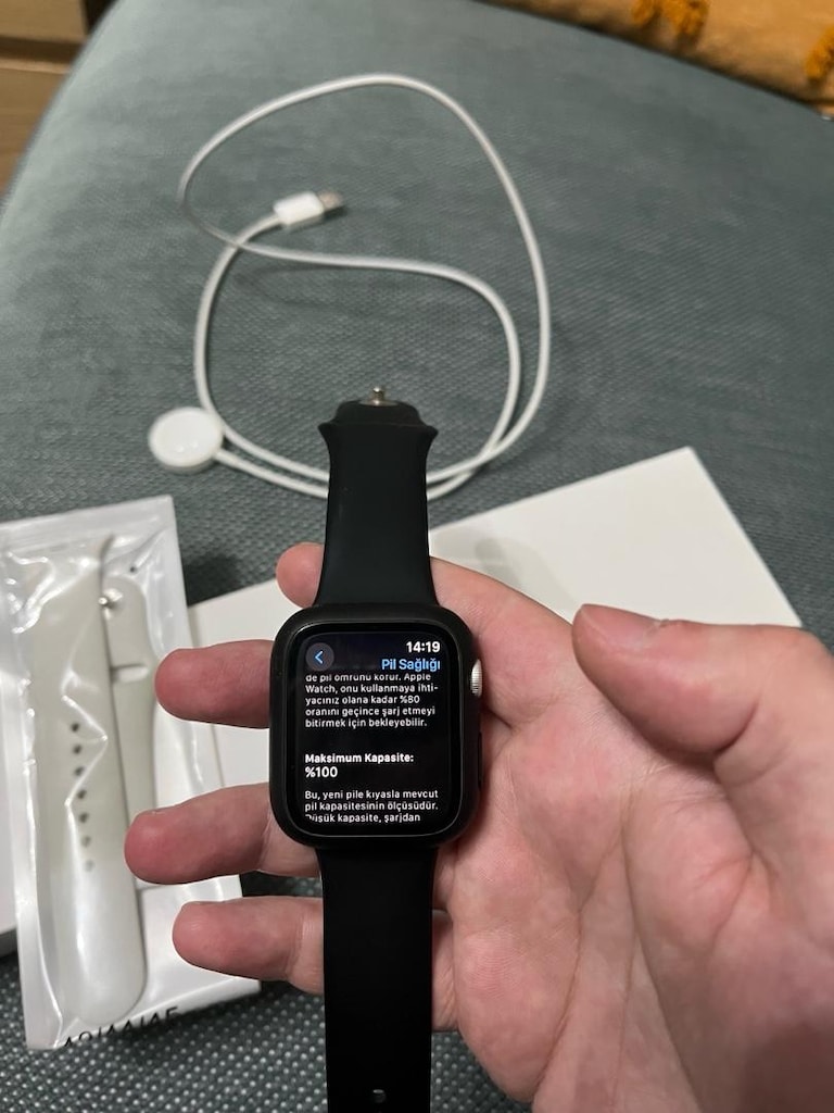 ACİL SATILIK APPLE WATCH SE 44 mm 1.nesil hatasız akıllı saat,PİL %100 - 2