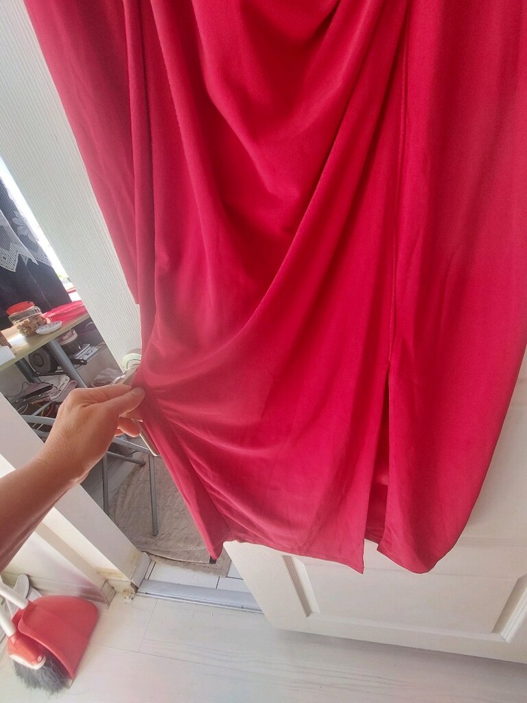 çok şık liralık draprli elbise - 7