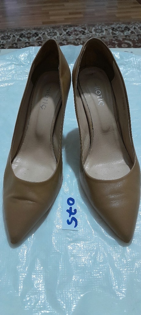 HOTİÇ 40 numara açık camel rengi stiletto - 2