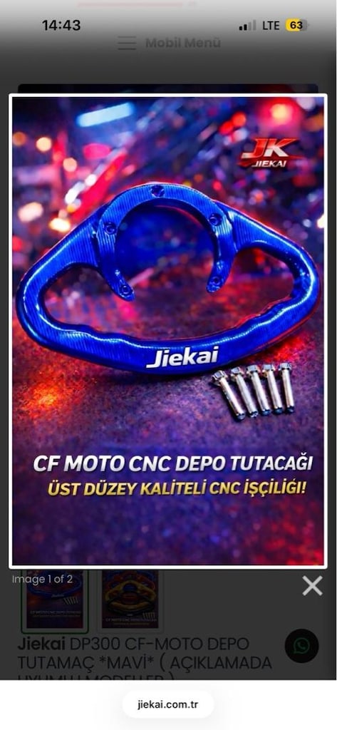 CF MOTO ARTÇI TUTAMAÇI