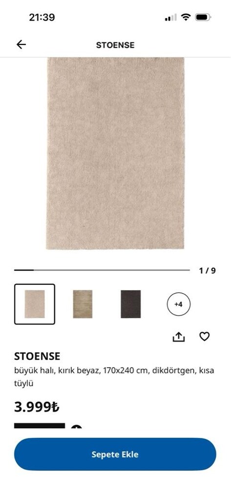 ikea stoense halı - 6