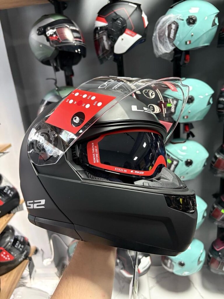ls2 çene açılır kask - 4