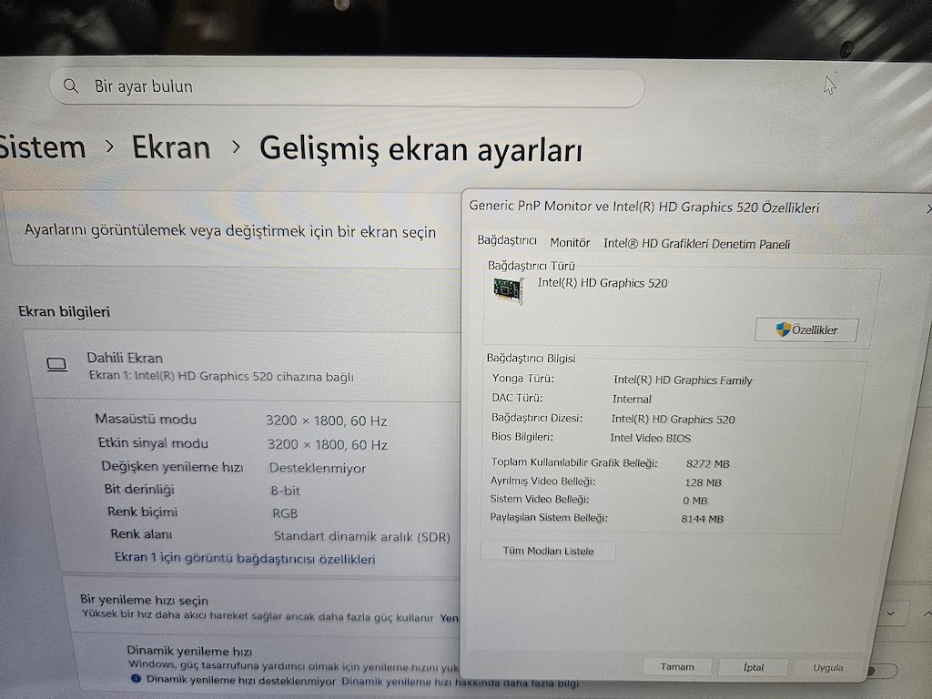 LENOVO YOGA İ7 6.NESİL + 16 GB RAM + 500 GB SSD + 3K DOKUNMATİK - 10