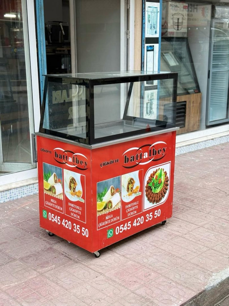 çiğ köfte dolabı çiğ köfte tezgahı çiğ köfte meze dolabı - 5