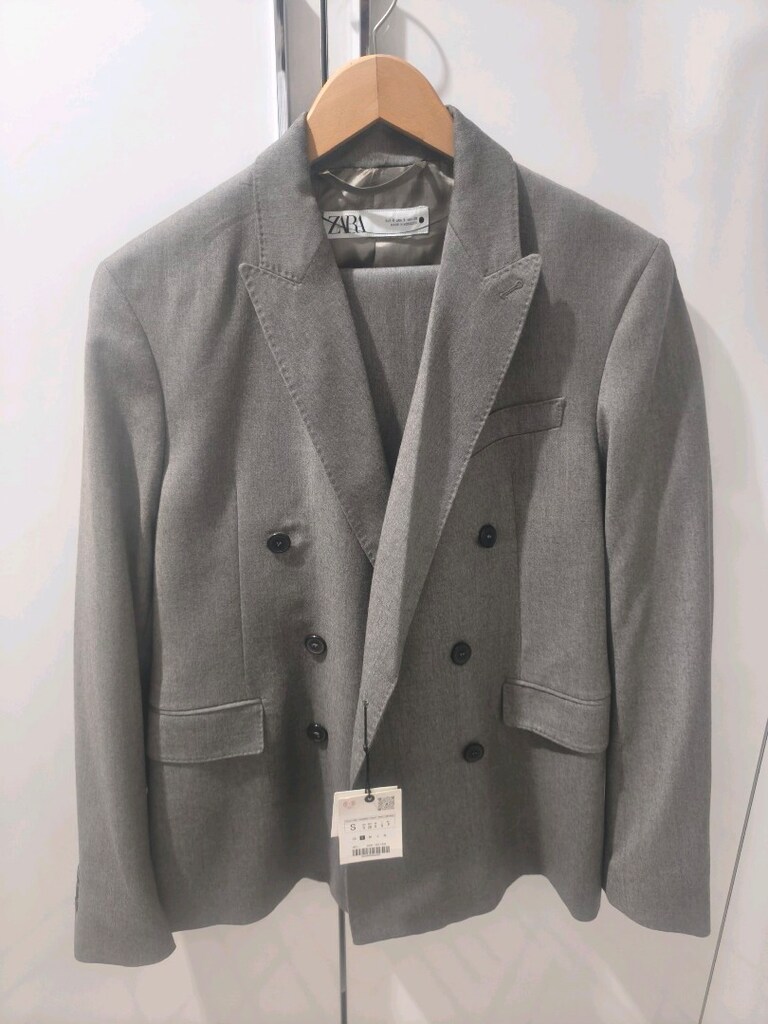 Zara Marka Gri Takım Elbise
