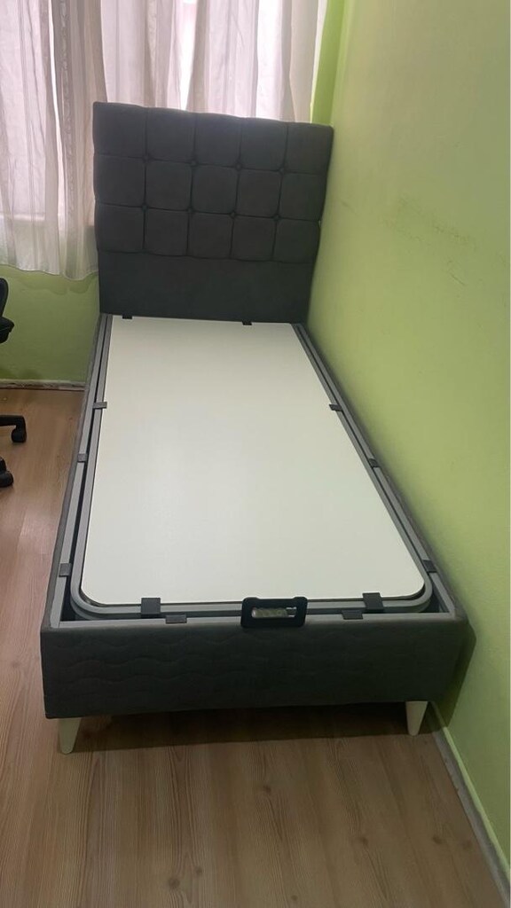 Tek kişilik baza başlık pedli ortopedik yatak - 7