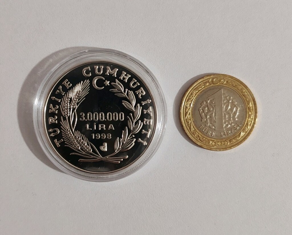 Dolmabahçe Sarayı Gümüş Hatıra Parası Darphane Sertifikalı - 8