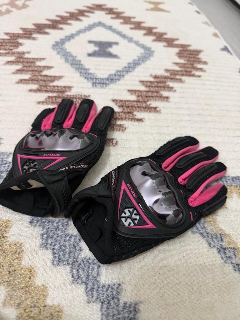 kadın motorcu montu kask eldiven - 8