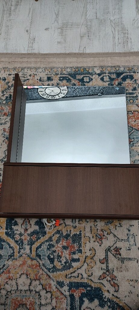 80 Cm Üst Modül LED Işıklı Ayna Dolabı Sağ Ceviz Yeni Ve Sıfırdır Koli