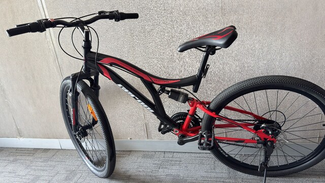 Geroni HUNTER - 26" - MTB - 16' - 21 Vites - V.B - Bej-Siyah/Kırmızı