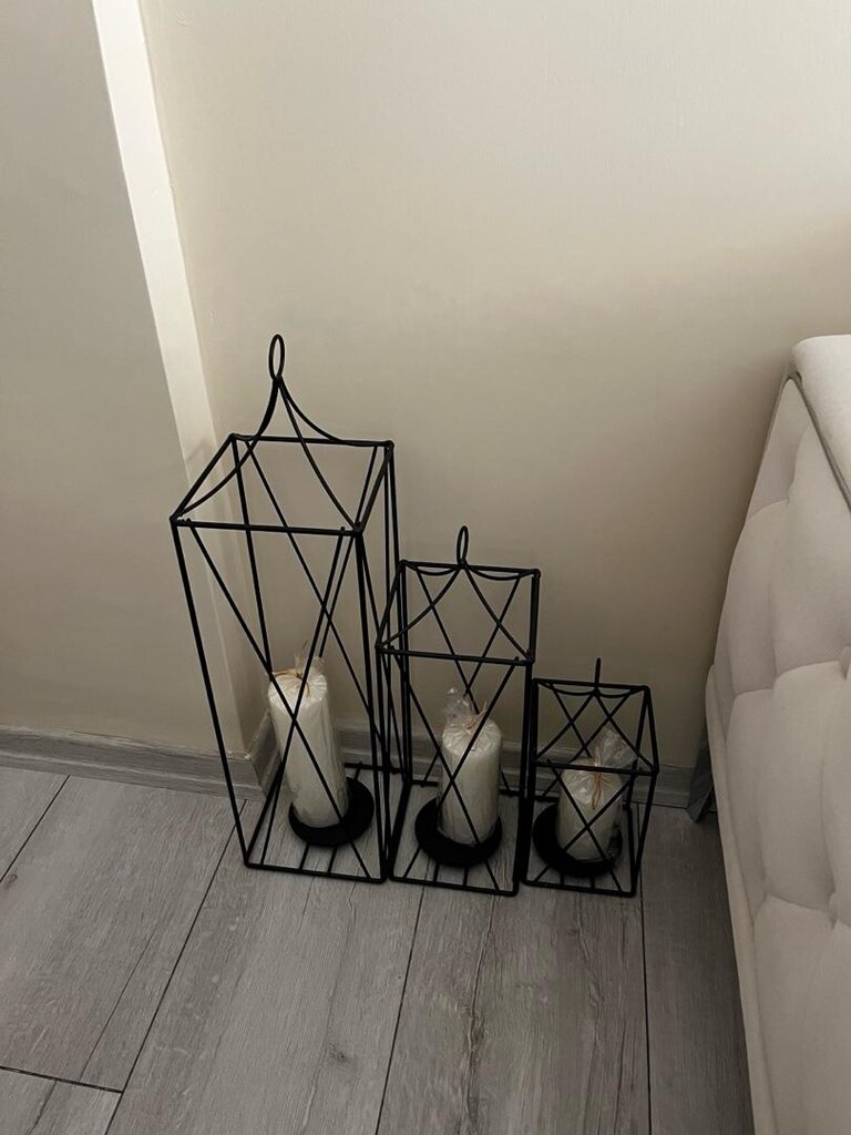 3 lü fener mum - 3