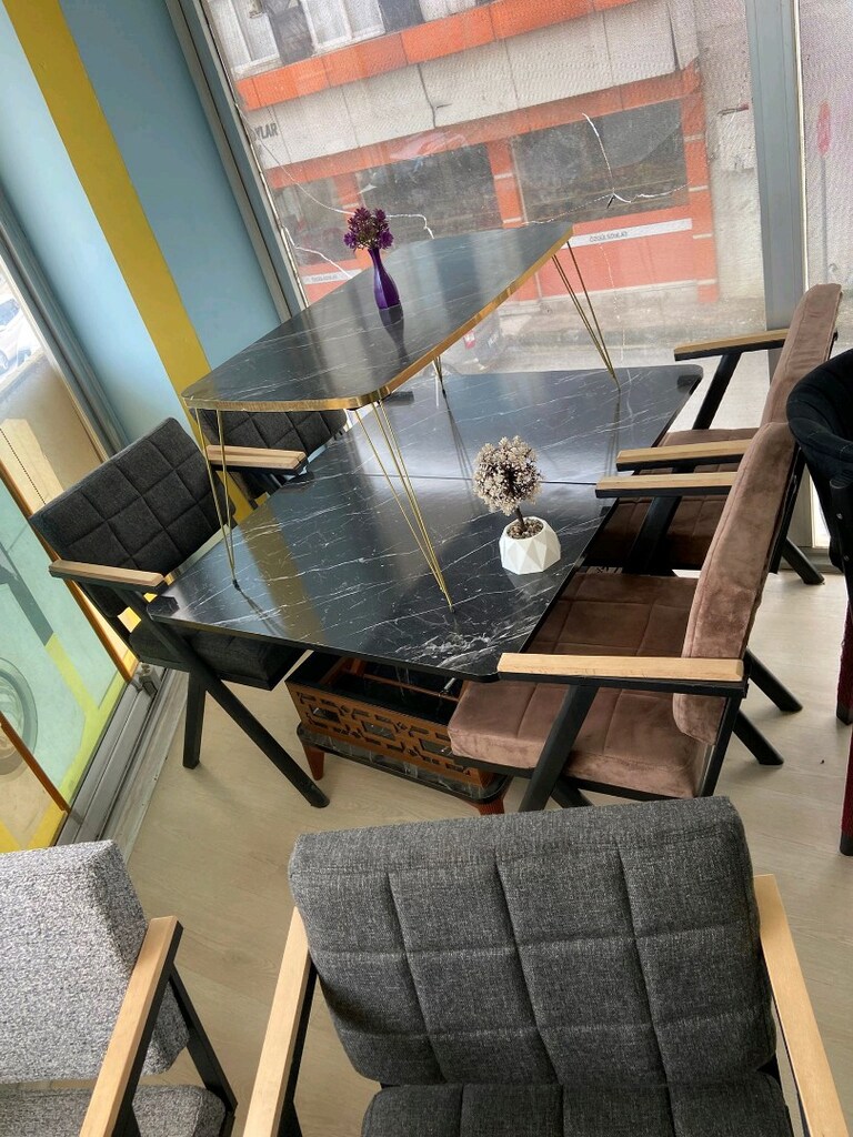 lüks yemek masası takımları mutfak ve oturma odasına uygun modeller - 7
