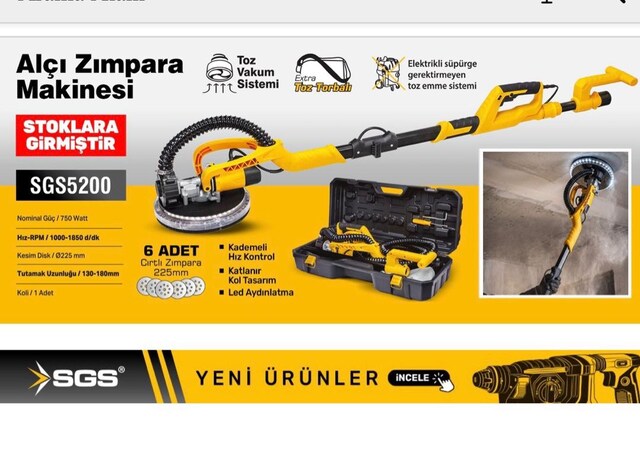 SGS5200 SGS ALÇI DUVAR ZIMPARA MAKİNASI