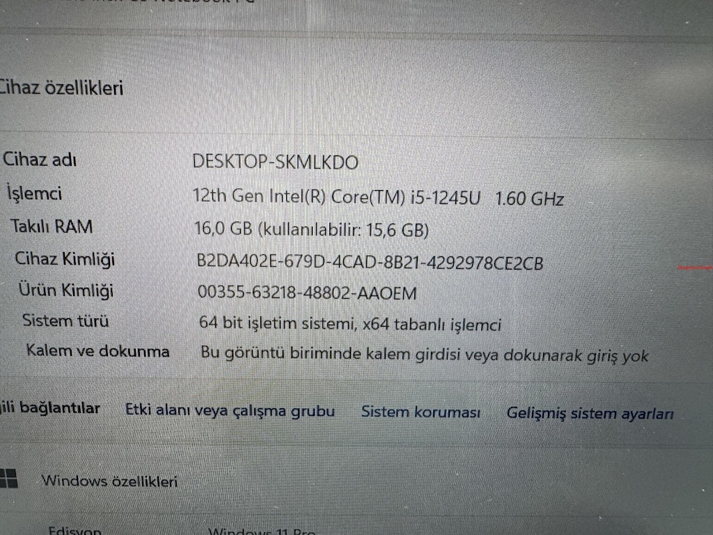 HP ELİTBOOK İ5 12. NESİL 16 GB RAM 256 NVME - 5