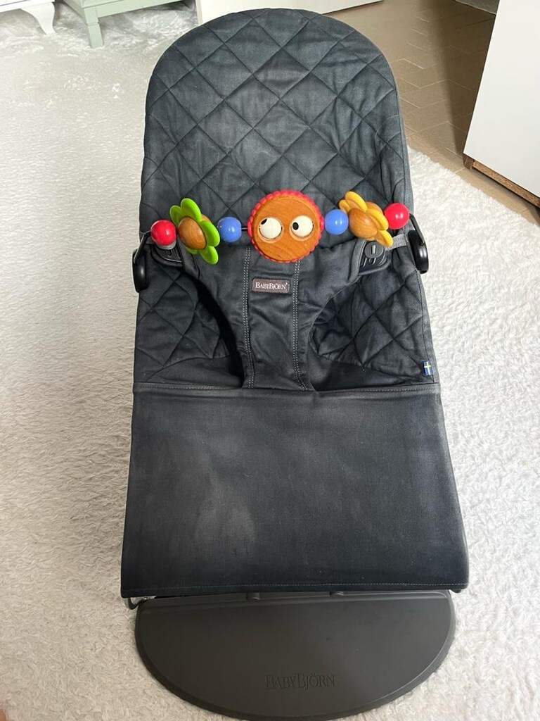 Baby Björn Blance Bliss Ana Kucagı Oyuncaklı Woven Anthracite - 3