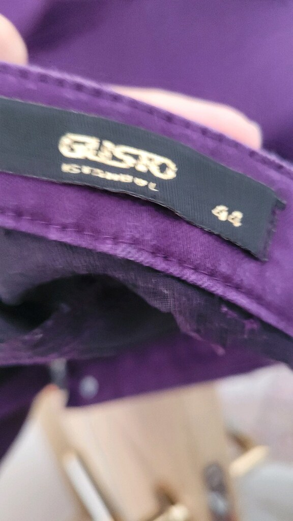 Mor GOSTA MARKA PANTOLON 44 beden fiyatta yardimci olurum ciddi alici - 4