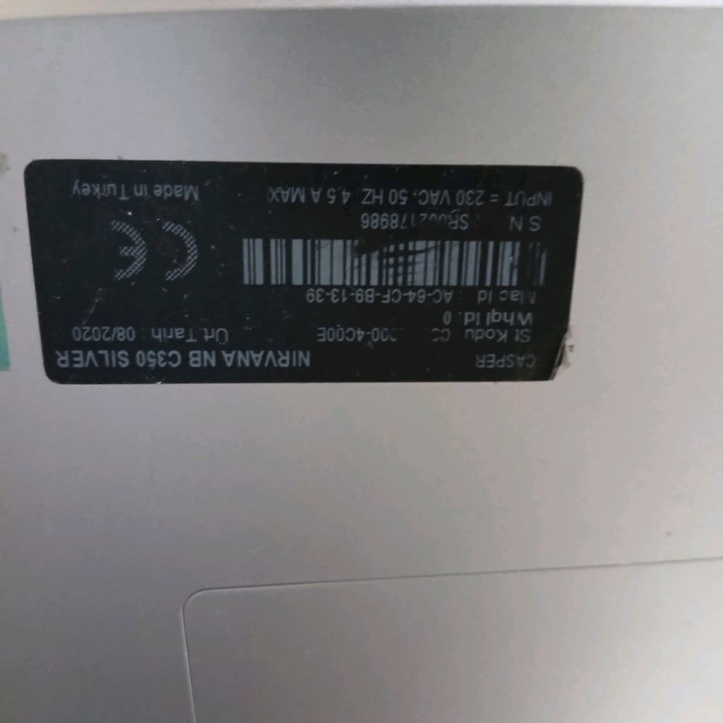 CASPER NİRVANA C350 SİLVER LEPTOP - 6