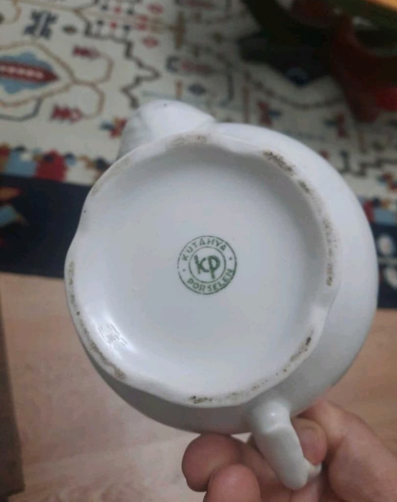 kütahya porselen Çiçek Desenli Çaydanlık demlik - 4