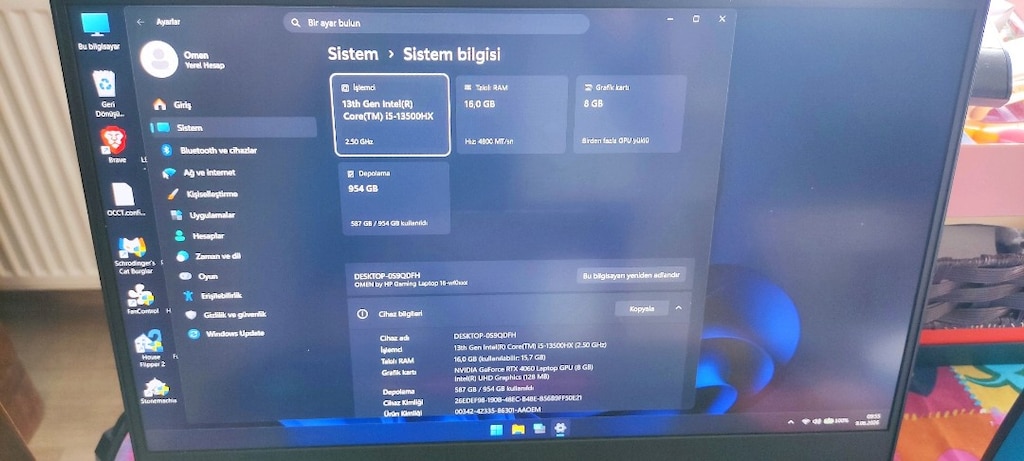 HP Omen 16 i5 13.nesil rtx 4060 8gb - 2