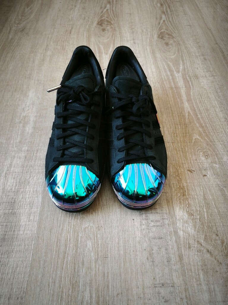 Orjinal sıfırdan farksız Adidas süperstar metal Toe nubuk deri 38.5 - 3