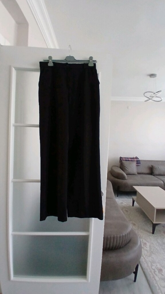 Bayan kumaş düz paça pantolon. - 3