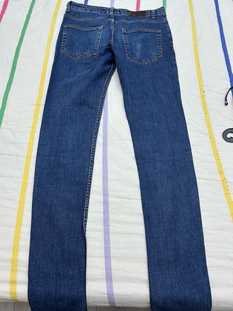 34 n.erkek jeans pantolon mavi renk - 5