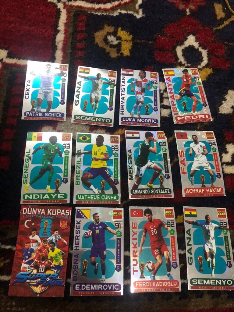 futbolcu kartları - 4