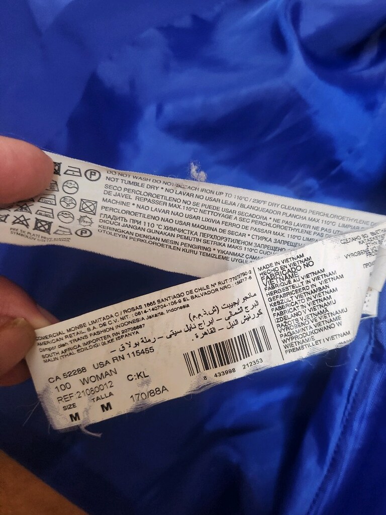 MANGO Mavi Saten Detaylı Blazer - 14